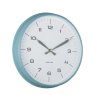 Wall Clock Modern Factory - Misty Blue with Jungle Green Wall Clock Modern Factory - Misty Blue with Jungle Green