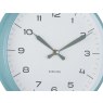 Wall Clock Modern Factory - Misty Blue with Jungle Green Wall Clock Modern Factory - Misty Blue with Jungle Green