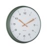 Wall Clock Modern Factory - Jungle Green with Ochre Yellow Wall Clock Modern Factory - Jungle Green with Ochre Yellow