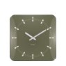 Wall Clock Sucinto Dome Square - Luxury Green Wall Clock Sucinto Dome Square - Luxury Green