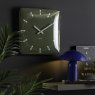 Wall Clock Sucinto Dome Square - Luxury Green Wall Clock Sucinto Dome Square - Luxury Green
