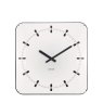Wall Clock Sucinto Dome Square - White Wall Clock Sucinto Dome Square - White