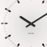 Wall Clock Sucinto Dome Square - White Wall Clock Sucinto Dome Square - White
