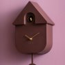 Wall Clock Modern Cuckoo Oro - Earth Brown Wall Clock Modern Cuckoo Oro - Earth Brown