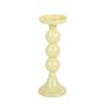 Candle Holder Funky - Large Soft Yellow Candle Holder Funky - Large Soft Yellow