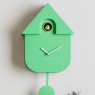 Wall Clock Modern Cuckoo - Bright Green Wall Clock Modern Cuckoo - Bright Green