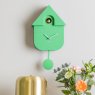 Wall Clock Modern Cuckoo - Bright Green Wall Clock Modern Cuckoo - Bright Green
