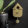 Wall Clock Modern Cuckoo - Metallic Gold Wall Clock Modern Cuckoo - Metallic Gold