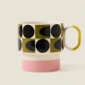 Orla Kiely - Spot Square Oval Mug Pink Orla Kiely - Spot Square Oval Mug Pink