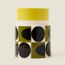 Orla Kiely - Spot Square Oval Utensil Pot Yellow Orla Kiely - Spot Square Oval Utensil Pot Yellow