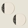 Orla Kiely - Sycamore Stripe Dinner Plate Black Orla Kiely - Sycamore Stripe Dinner Plate Black