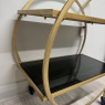 Bar & Drinks Trolley - Loft Brass Bar & Drinks Trolley - Loft Brass