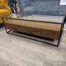 Charisma - Walnut Veneer Coffee Table - Glass Top Charisma - Walnut Veneer Coffee Table - Glass Top