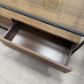 Charisma - Walnut Veneer Coffee Table - Glass Top Charisma - Walnut Veneer Coffee Table - Glass Top