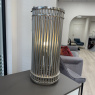 Luxe Fluted Nickel Cylinder - Table Lamp Luxe Fluted Nickel Cylinder - Table Lamp