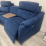 G Plan Jackson - Navy Velvet Sofa with double power & storage console G Plan Jackson - Navy Velvet Sofa with double power & storage console