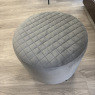 Ottowa Round Stool - Grey Velvet Ottowa Round Stool - Grey Velvet