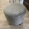 Ottowa Round Stool - Grey Velvet Ottowa Round Stool - Grey Velvet