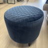 Ottowa Round Stool - Blue Velvet Ottowa Round Stool - Blue Velvet