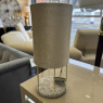 Marble Base Table Lamp with Velvet Shade Marble Base Table Lamp with Velvet Shade