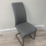 Set of 4 - Mischa Chairs - Grey with Grey Frame Set of 4 - Mischa Chairs - Grey with Grey Frame