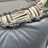 Set of 2 Shoreditch Grey Cushions with Fringe Set of 2 Shoreditch Grey Cushions with Fringe