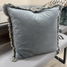 Set of 2 Shoreditch Grey Cushions with Fringe Set of 2 Shoreditch Grey Cushions with Fringe