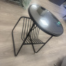 Mirrored Top Side Table with Magazine Rack - Sold as seen Mirrored Top Side Table with Magazine Rack - Sold as seen