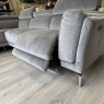 Natuzzi Editions - Atlas LHF Corner In Grey Velvet with Elec Recliner Natuzzi Editions - Atlas LHF Corner In Grey Velvet with Elec Recliner