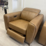 Athena - Honey Leather Recliner Armchair Athena - Honey Leather Recliner Armchair