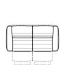 Natuzzi Editions - Zenith - F46 - 3 Seater Sofa 2 Cushion with Electric Motion Natuzzi Editions - Zenith - F46 - 3 Seater Sofa 2 Cushion with Electric Motion