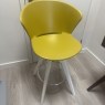 Calligaris - Bahia Bar Stool with White Base - Fixed Calligaris - Bahia Bar Stool with White Base - Fixed