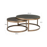 Bloomville - Set of 2 Coffee Tables inc Glass Tops Bloomville - Set of 2 Coffee Tables inc Glass Tops