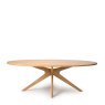 Clifton - 2m Oval Dining Table - Oak Finish Clifton - 2m Oval Dining Table - Oak Finish