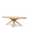 Clifton - 2m Oval Dining Table - Oak Finish Clifton - 2m Oval Dining Table - Oak Finish