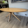 Clifton - 2m Oval Dining Table - Oak Finish Clifton - 2m Oval Dining Table - Oak Finish