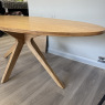 Clifton - 2m Oval Dining Table - Oak Finish Clifton - 2m Oval Dining Table - Oak Finish