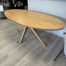 Clifton - 2m Oval Dining Table - Oak Finish Clifton - 2m Oval Dining Table - Oak Finish