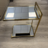 Gold & Mirrored Side Table / Trolley Gold & Mirrored Side Table / Trolley