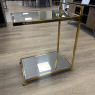 Gold & Mirrored Side Table / Trolley Gold & Mirrored Side Table / Trolley