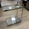 Gold & Mirrored Side Table / Trolley Gold & Mirrored Side Table / Trolley