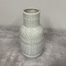 Large Soft Grey Patterned Vase Large Soft Grey Patterned Vase