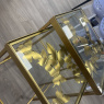 Set of 2 Gold Butterfly Side Tables Set of 2 Gold Butterfly Side Tables