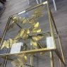 Set of 2 Gold Butterfly Side Tables Set of 2 Gold Butterfly Side Tables