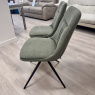 Bodega - Set of 2 Swivel Chairs - Sage Green Fabric Bodega - Set of 2 Swivel Chairs - Sage Green Fabric