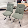 Bodega - Set of 2 Swivel Chairs - Sage Green Fabric Bodega - Set of 2 Swivel Chairs - Sage Green Fabric