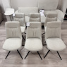 Bodega - Set Of 6 Swivel Chairs - Natural Fabric Bodega - Set Of 6 Swivel Chairs - Natural Fabric