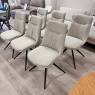 Bodega - Set Of 6 Swivel Chairs - Natural Fabric Bodega - Set Of 6 Swivel Chairs - Natural Fabric