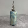 Teal and Lime - Watercolour Vase with Lid Teal and Lime - Watercolour Vase with Lid