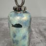 Teal and Lime - Watercolour Vase with Lid Teal and Lime - Watercolour Vase with Lid